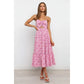 Small Floral Print Sweet Spaghetti-strap Dress
