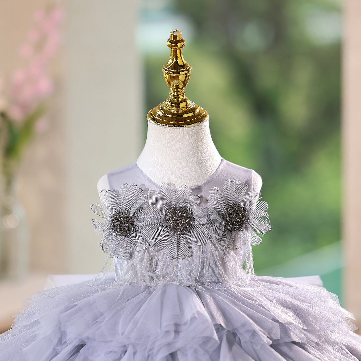 Girl's Piano Performance Costume One-year-old Princess Dress Light Luxury