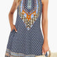 Women's Vest Dress Round Neck Sleeveless 3D Printing