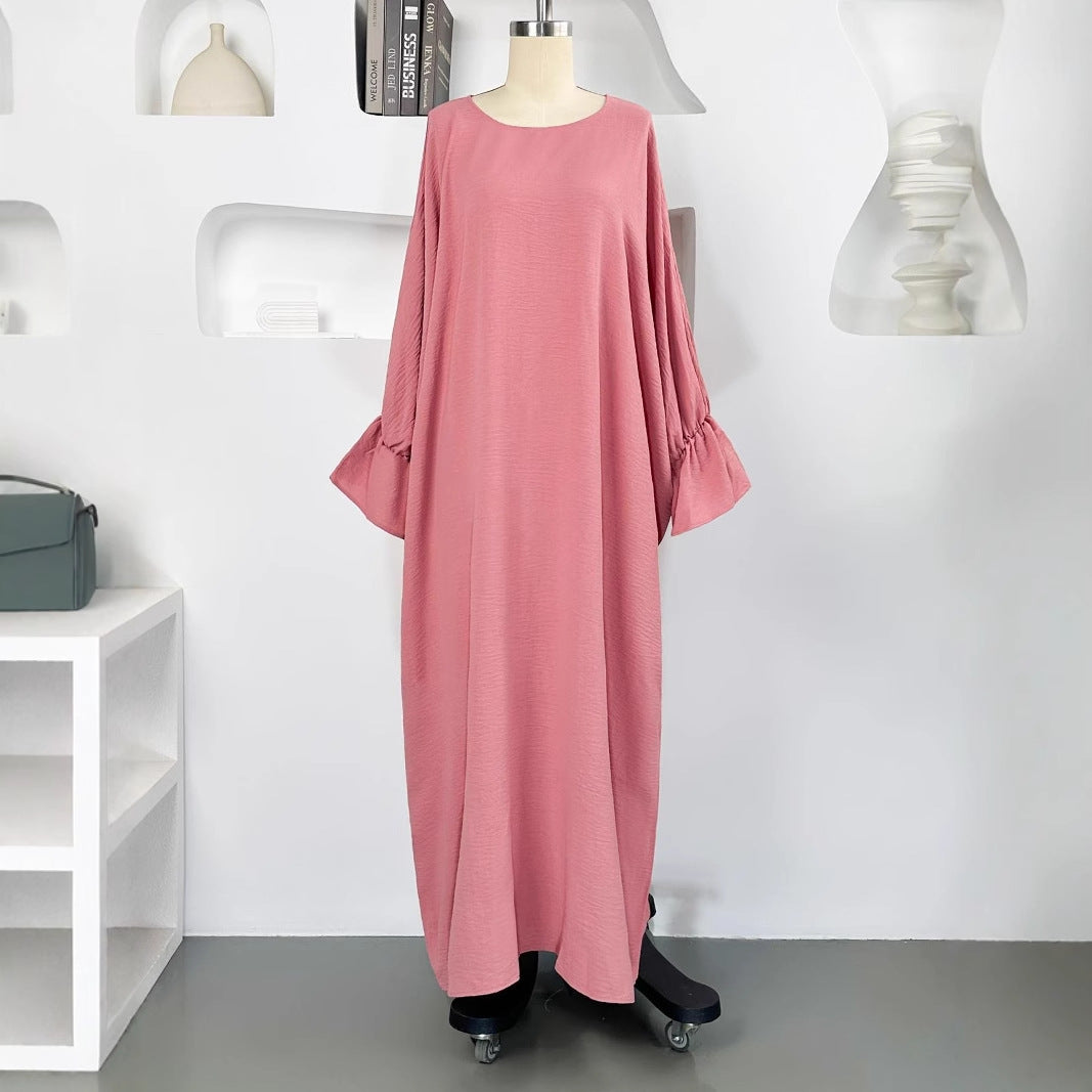 Spring And Summer New Headscarf Robe Two-piece Set