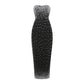Fashion Bead Tube Top Bandage One-piece Dress Elegant Graceful Dinner Party