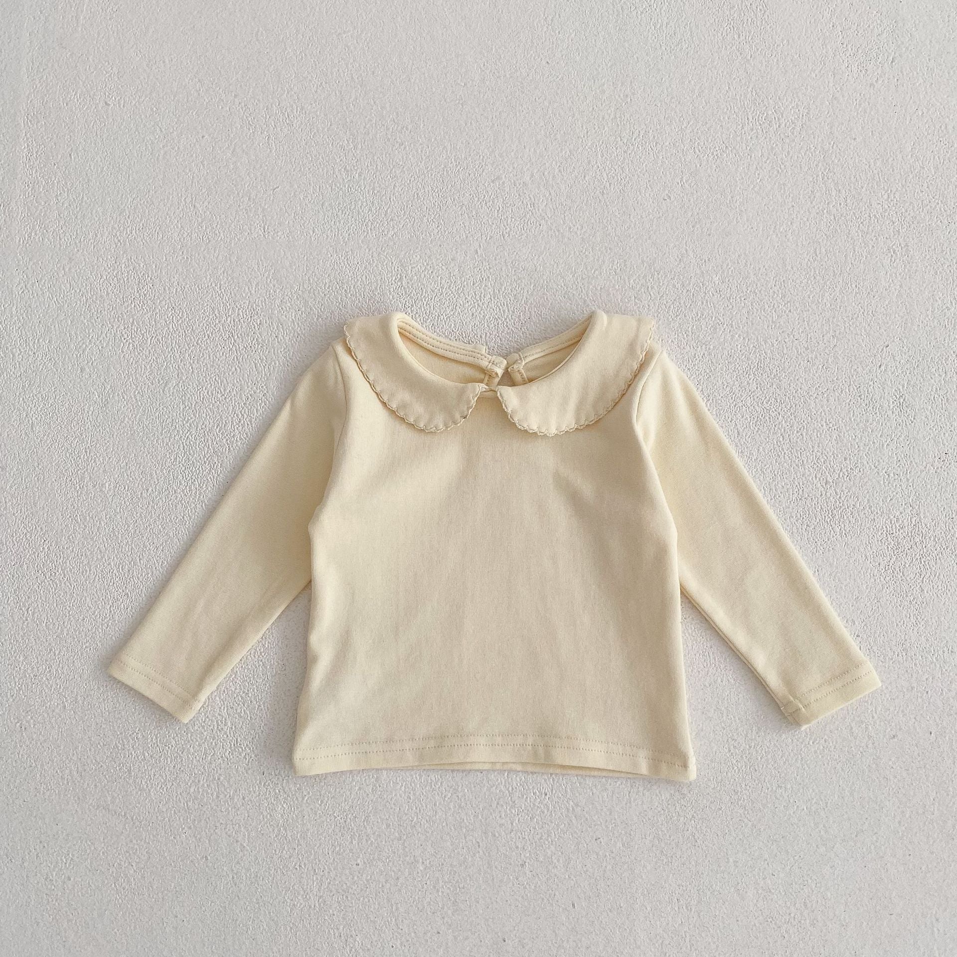 Peter Pan Collar Bottoming Shirt Versatile T-shirt Long Sleeve Top