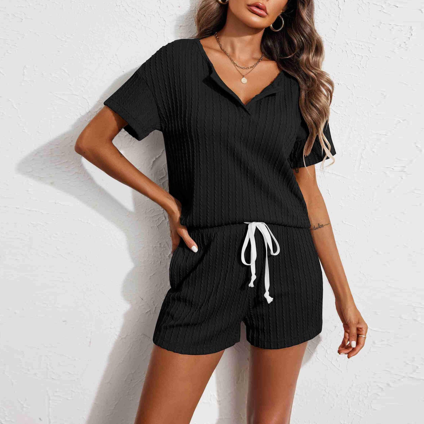 Ladies' Homewear Pajamas Suit Two-piece Set