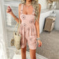Fashion Bowknot Printed Strap Overalls Women's Clothing