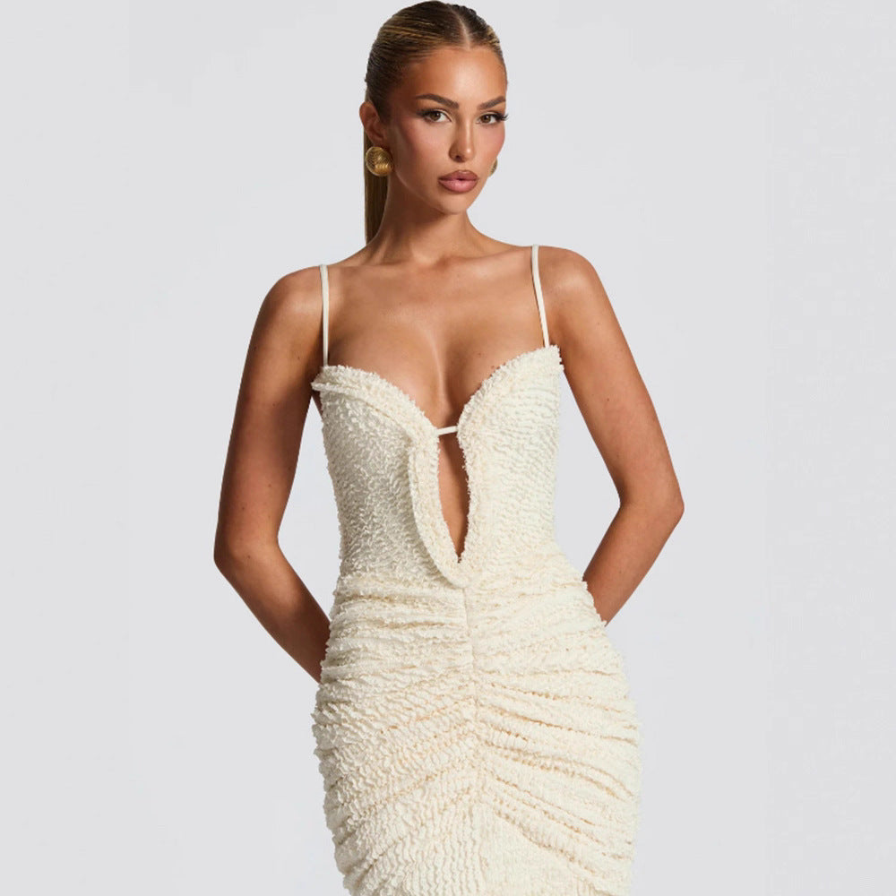 Female Solid Color Fashion Special Dress
