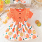 Embroidered Flowers Holiday Party Dress Girl
