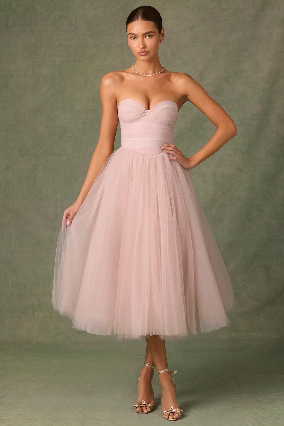 Women's Strapless Tube Top Clothing Dress