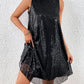 Women's Fashion Sequin Shiny Sleeveless Pullover Dress