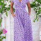 Women's Printed Pocket Bohemian V-neck Dress