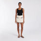 Women's Casual Short Skirt High Waist Simple Cotton Casual Pajamas Suit
