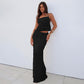New Fashion Halter Series Long Skirt Two-piece Set