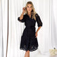 Shirt Cutout Water Soluble Lace Flower Dress
