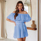 Solid Color Pleated Short-sleeved Jumpsuit