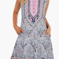 Women's Vest Dress Round Neck Sleeveless 3D Printing
