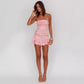 Women's Clothing Bandeau Slim-fit Dress Pleated