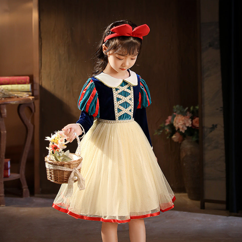 Children's Autumn Clothing Headband Princess Dress