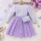 Robe en maille à manches longues Lady Star pour fille