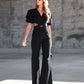 Women's Cowboy Siamese Wide Leg Trousers