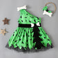 Sleeveless Mesh Dress And Hairband Two-piece Children's Clothing
