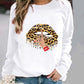 Pull col rond à motif imprimé XINGX