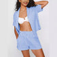Pajamas Plaid Printed Women's Shirt Suit