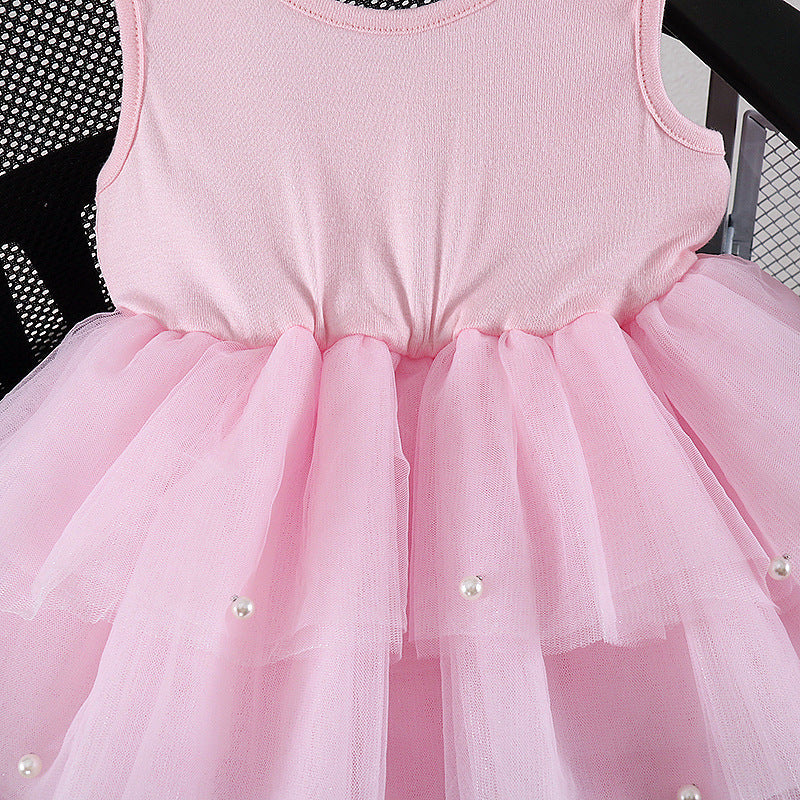 Girls' Ballet Pettiskirt Patchwork Tulle Skirt