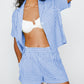 Pajamas Plaid Printed Women's Shirt Suit