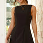 Women's Turtleneck Backless Dress Inelastic