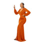 Casual Long Sleeve Solid Color Women's Clothing Dress