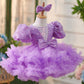 Purple Sequin Model Tulle Tutu Skirt Girls' Dress