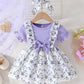 Embroidered Flowers Holiday Party Dress Girl