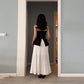 Women's Tube Top Slimming Top Fashion Pleated A- Line Skirt