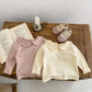 Chemise à col Peter Pan, t-shirt polyvalent à manches longues