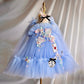 Fashion Personality Girl Applique Mesh Dress