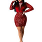 Robe à paillettes tendance pour femme