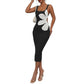 Women's Fashion Shoulder Strap Knitted Dress