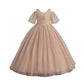 Wedding Dress Half Sleeve Princess Dress