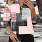 Autumn Winter Assorted Colors Loose Zip Long Sleeve V-neck Sweatshirt