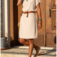 Robe décontractée ample de couleur unie et simple pour femme