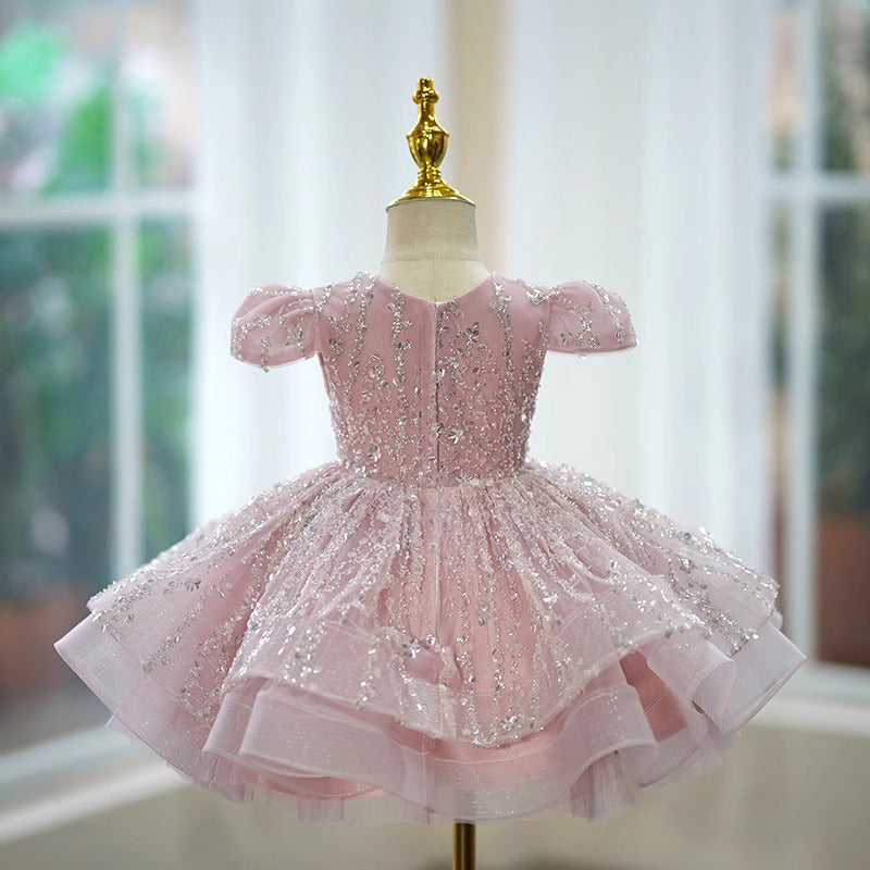 Robe de princesse à paillettes pour anniversaire de fille