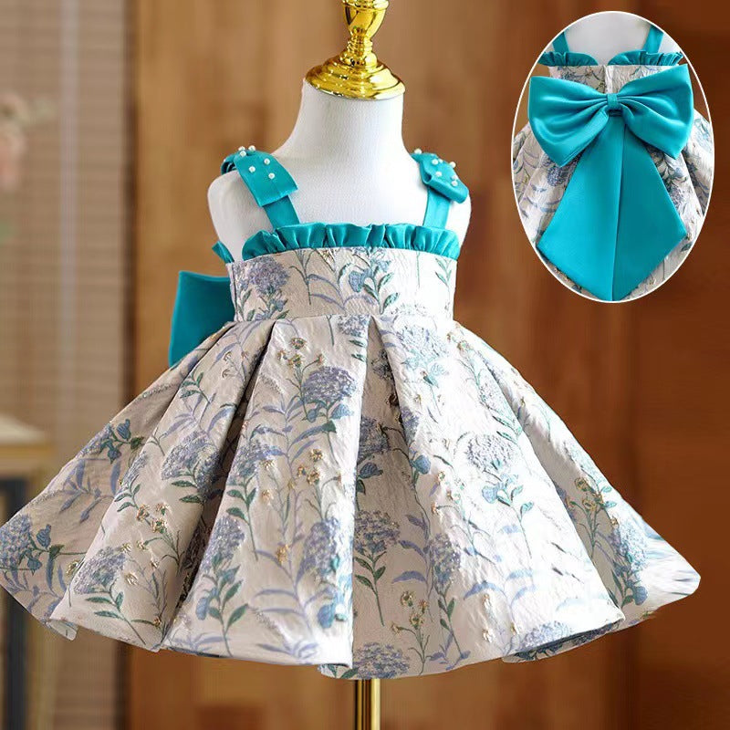 Red Zhuazhou Clothes Fashionable New Girls' Braces Skirt