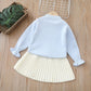 Kids' Sweater Suit Autumn Style Solid Color