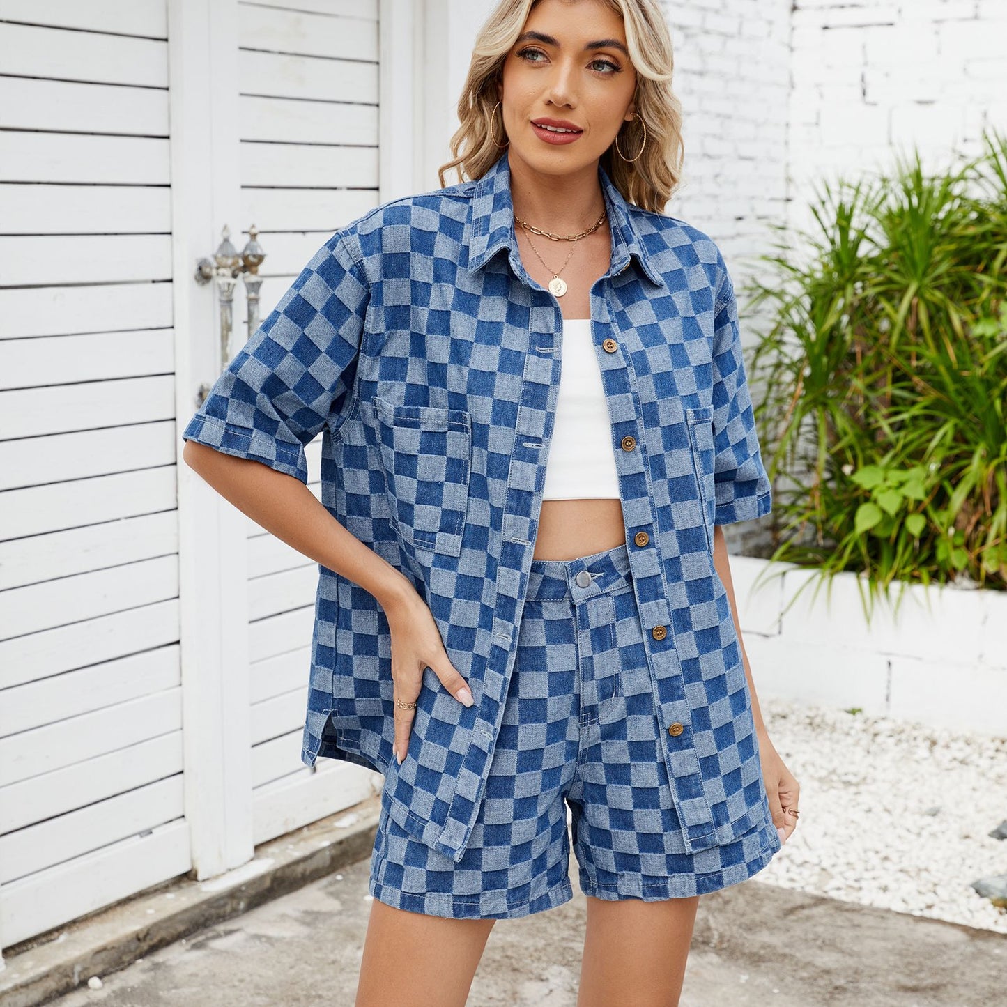 Women's Clothing Fashion Wash Casual Loose Outfit