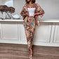 Women's Retro Fashion Elegant Comfort Printing Suit