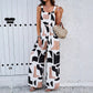 Women's Loose All-match Casual Printed Jumpsuit