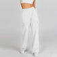 Pantalon de jogging élastique taille haute avec poches