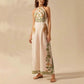 Women's Fashion Printed Sleeveless Halter Wide Leg Jumpsuit