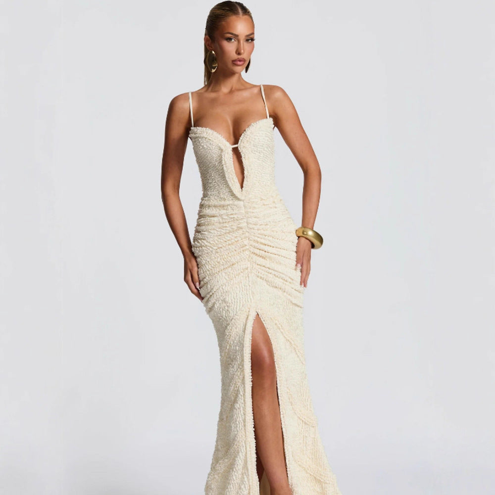 Female Solid Color Fashion Special Dress