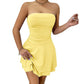 Women's Clothing Tube Top Package Hip Dress