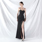 Female Solid Color High-end Camisole Evening Dress